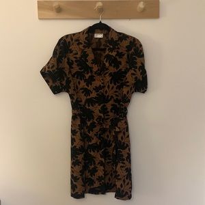 Frank and Oak printed shirt dress